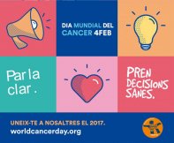 Detalle del cartel del Día Mundial contra el Càncer